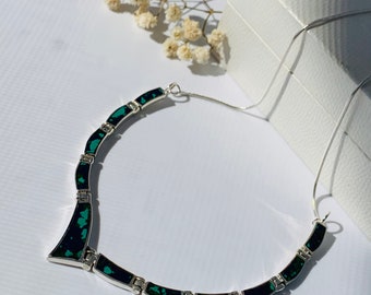 Eilat Stone Necklace, 925 sterling silver with Eilat Stone