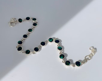 Eilat Stone Bracelet, 925 sterling silver with Eilat Stone