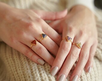 Holy Land Flower Ring ,Real Dried Flowers from Israel, Sterling Silver or 14K Gold Plated, Handmade Christian Gift for Her