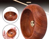 Hot sale 45x25mm Rosewood Incense Burner Stick Holder Bowl Shape Censer Home Decoration Ornaments Incense Base