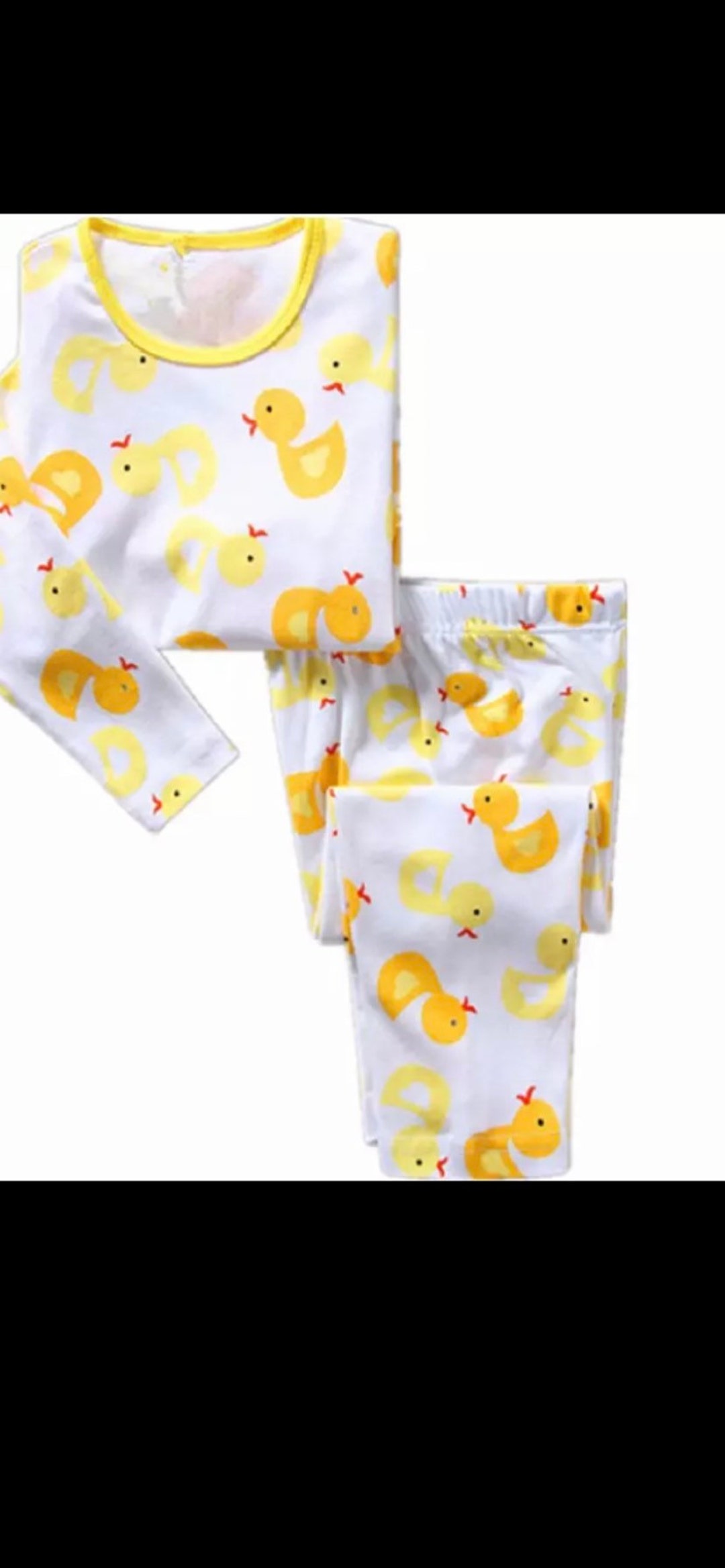 2 Piece Duck Pajama Set Etsy