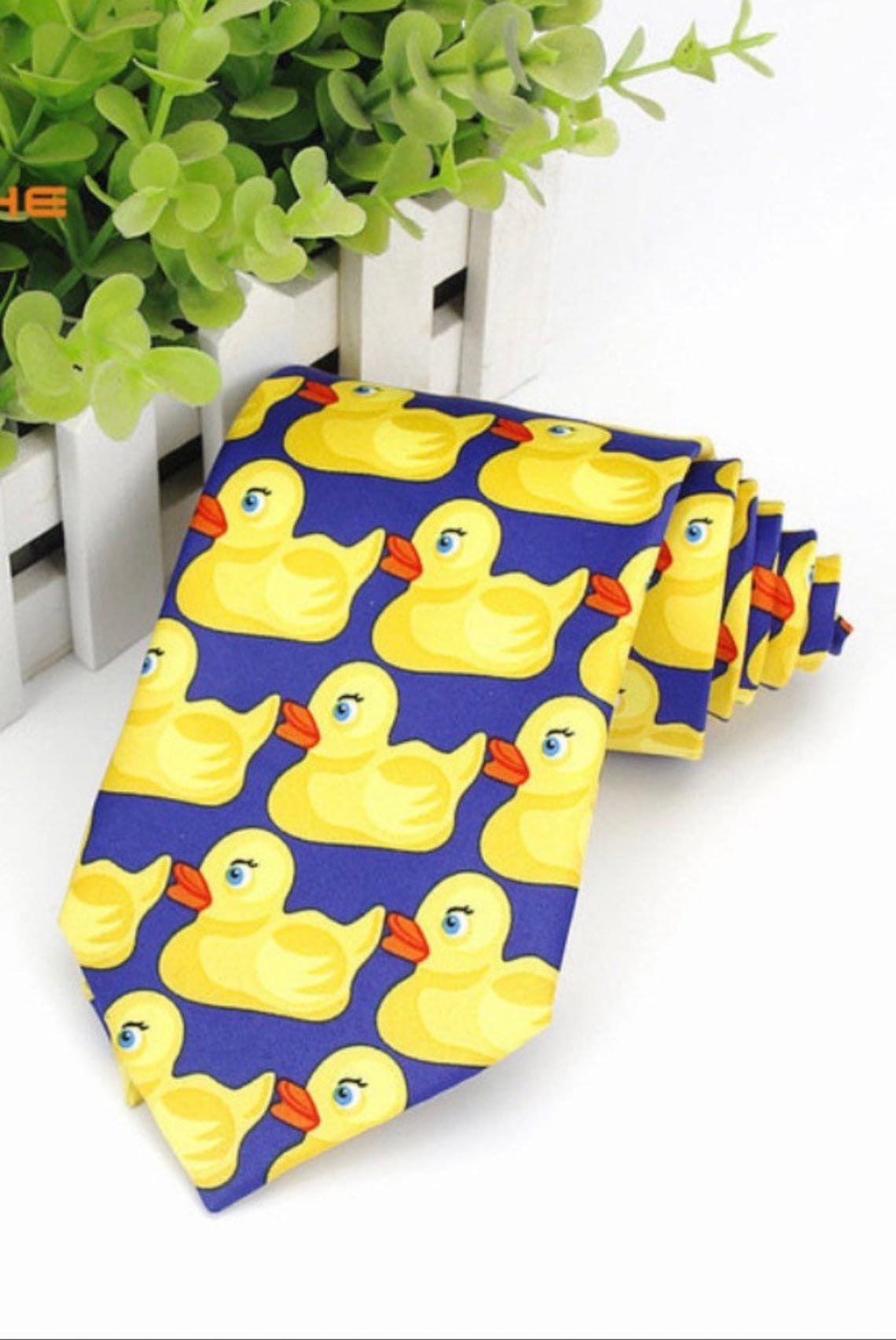 Ducky Ducks Slim Necktie Mens Novelty Tie Etsy