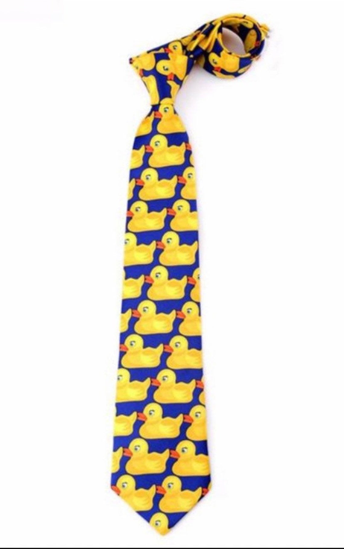 Ducky Ducks Slim Necktie Mens Novelty Tie - Etsy