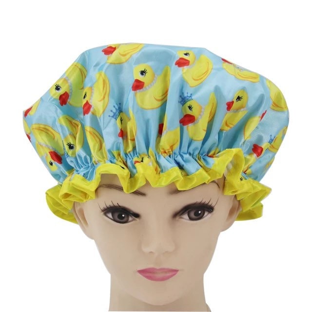 Bonnet de douche en nylon réutilisable Bonnet de bain, Bonnets de