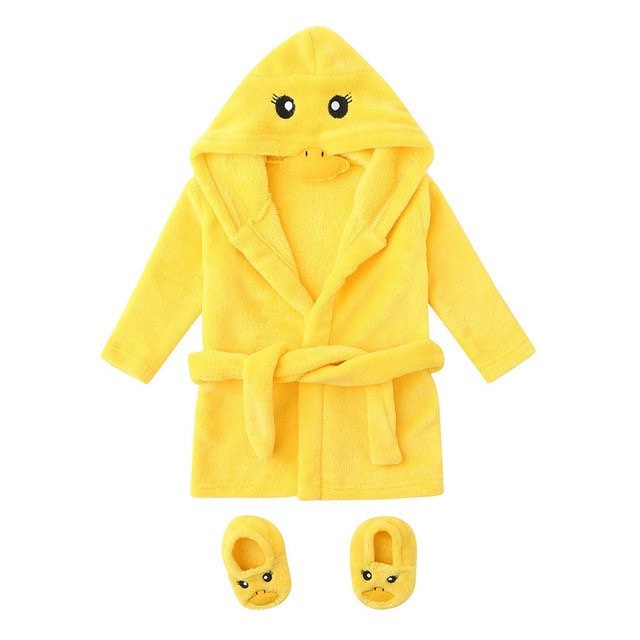 Duck Robe and Slippers Set Etsy