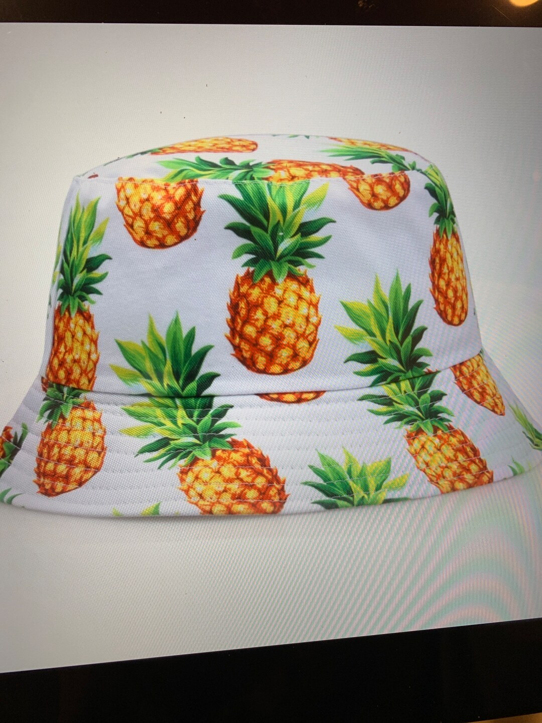 Pineapple Bucket Hat 3 Colors Etsy