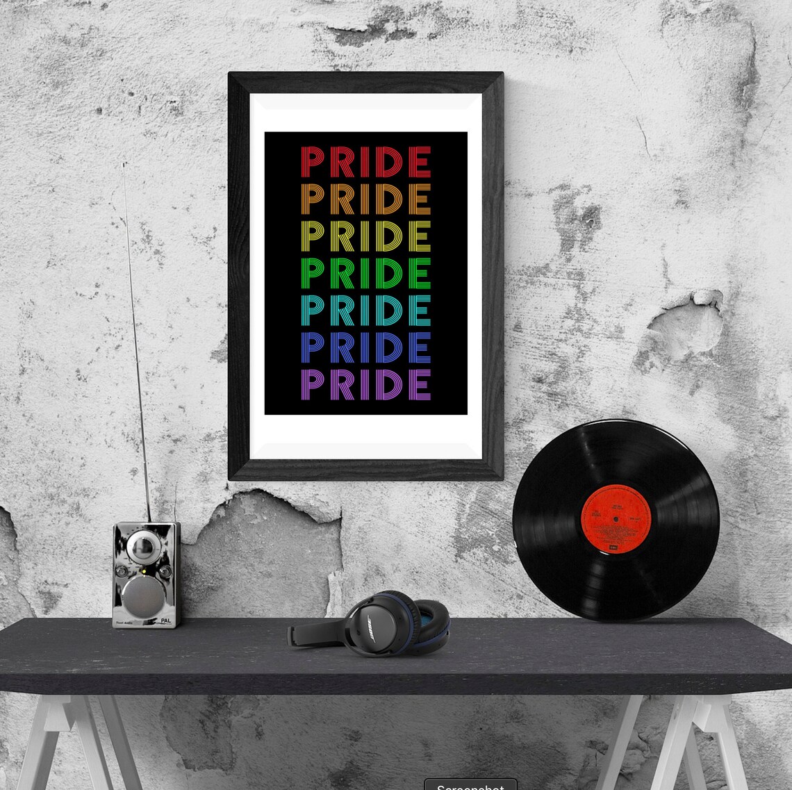 Vintage Pride Poster / Gay Pride Poster / Gay Pride Wall Art / Etsy