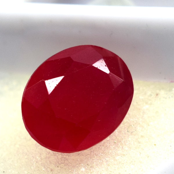 Natural Red Beryl Bixbite 8.20Ct Oval Shape Size  Certified From Utah Gemstone 14.01 X 11.13 X 8.32 MM AAA Quality Beryl Loose Gemstone
