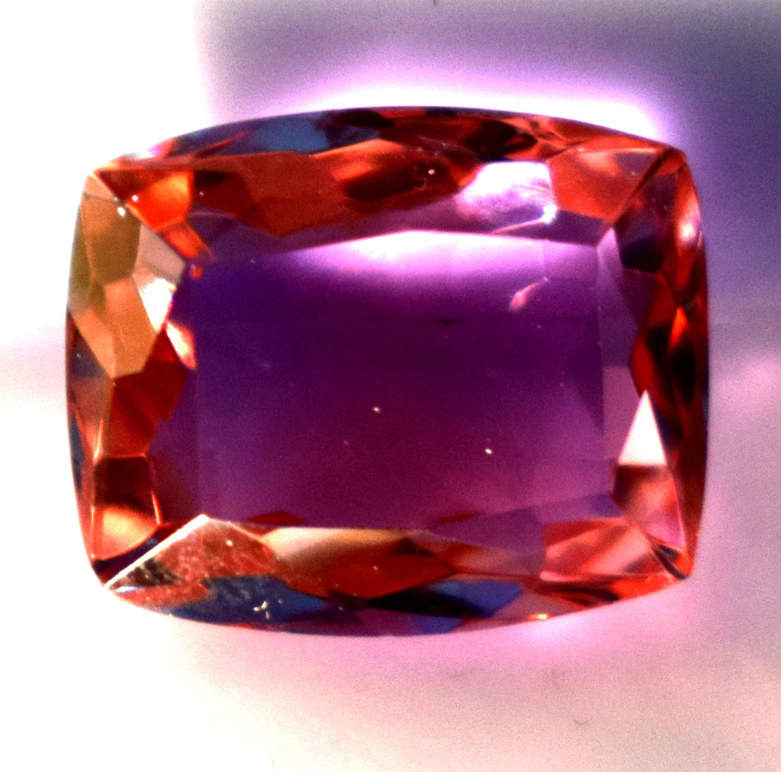 REAL-GEMS 93.75 Carat Color Changing Alexandrite Crystal - Cushion Shape Healing Stone, 29x26x14mm - View #2
