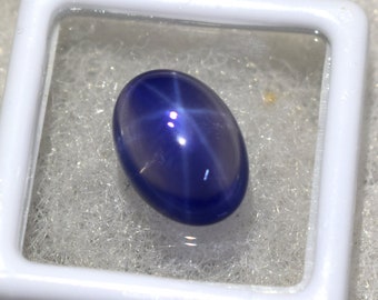 Natural Blue Star Sapphire Oval Shape 10 Ct AA Quality Cabochon SIX Rays Star Sapphire Top Genuine Best Sale Going On !