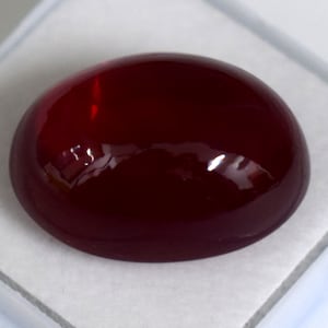 Natural Red Ruby Cabochon Oval shape 33.80 CT AAA Quality Best Certified Jewelry Making Gemstone