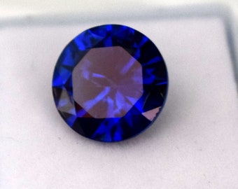 7.05 CT Natural Blue Tanzanite Round Shape Size 11.94 x 11.94 x 6.42 MM Loose Gemstone ring size Certified For making Jewelry Best Offer