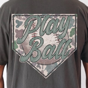 Trendy Camo Baseball for the BOYS PNG