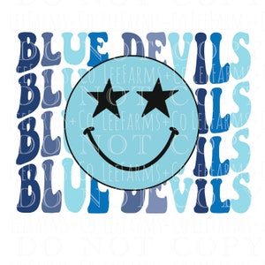 Blue Devils Smiley PNG