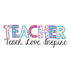 Teacher Sublimation Design PNG