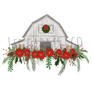 PNG FILE Grange de Noël