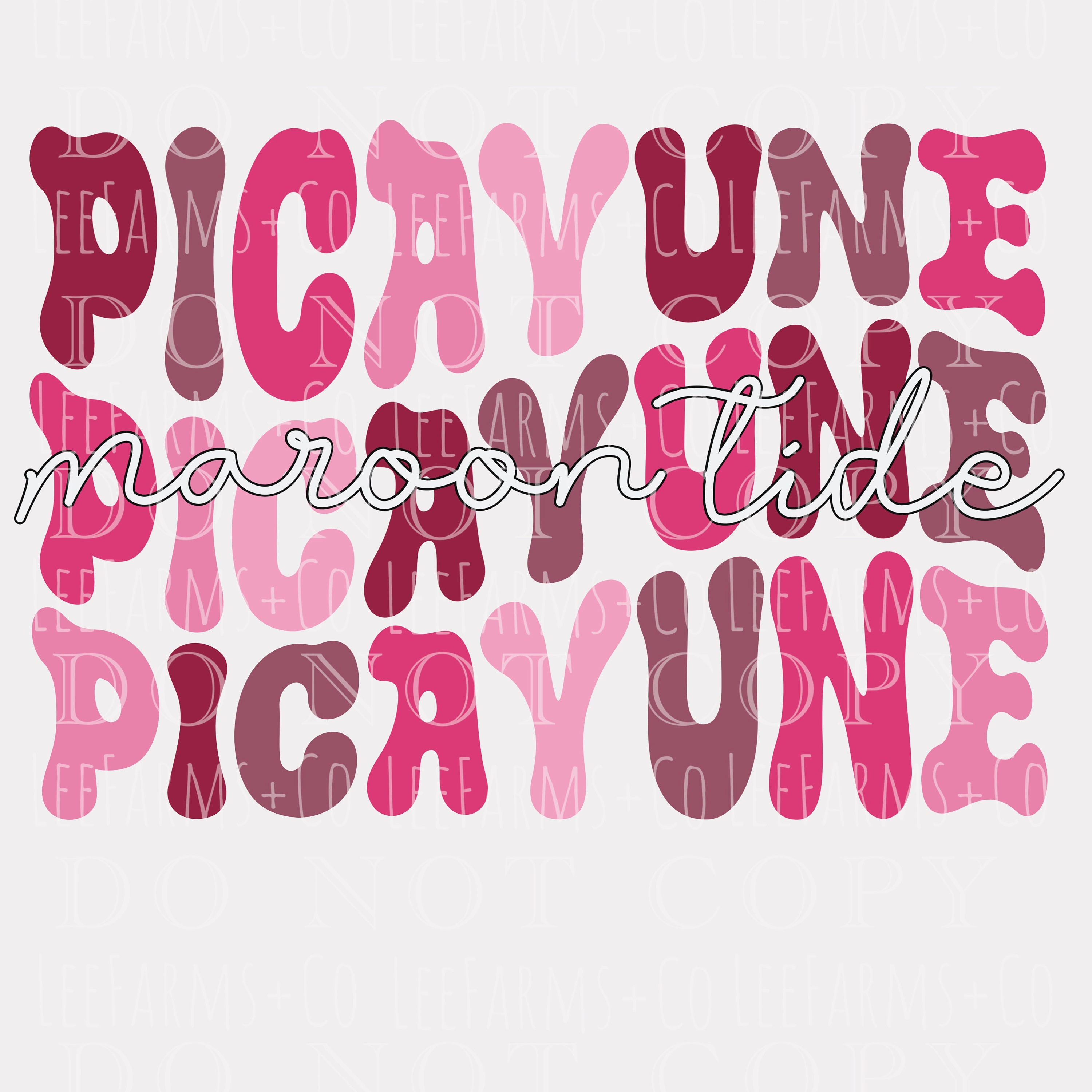 Retro Picayune Maroon Tide PNG Etsy