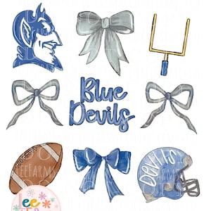 Kokette Blue Devil Football Schule Png