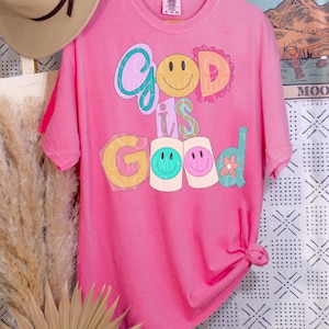 Cute Letter God is Good PNG