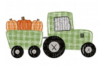 Kürbis Traktor PNG Datei