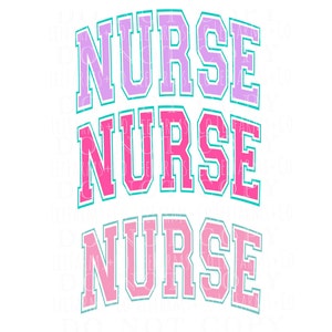 Occupation|Nurse|Sublimation|RN|Png Bundle|Arch Text|Trendy|Png