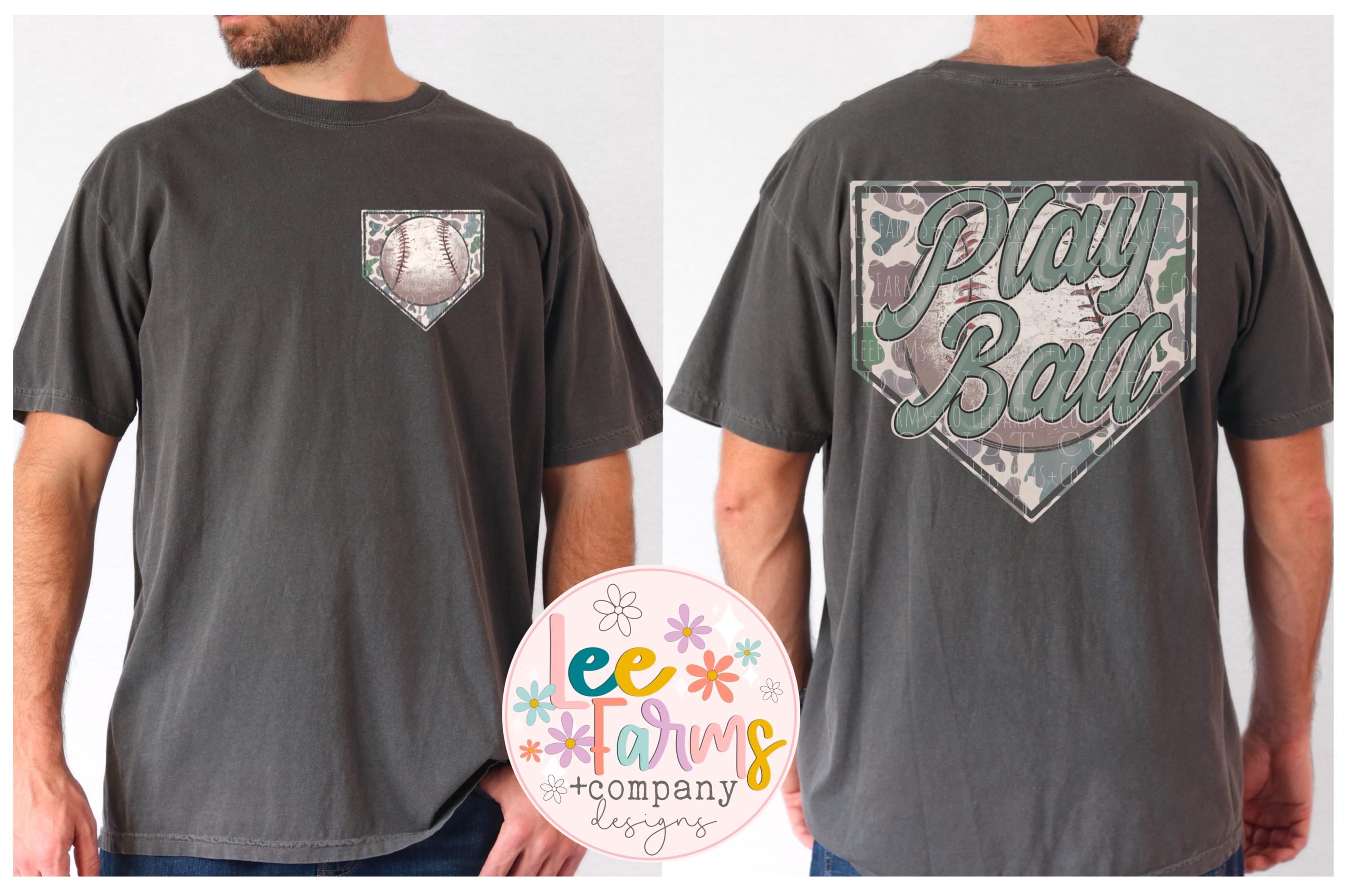 Trendy Camo Baseball for the BOYS PNG