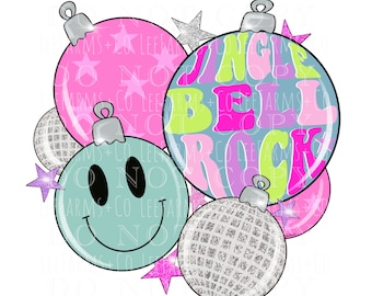 Disco Trendy Jingle Bells PNG