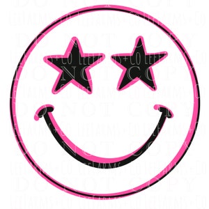 Neon Smiley Bundle PNG