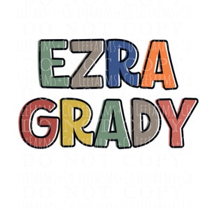 CUSTOM Cute Personalized Name PNG