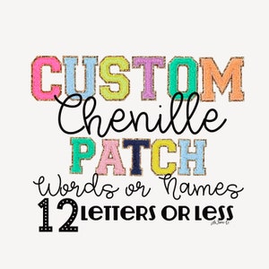 DIGITALE aangepaste chenille-patchzin, png