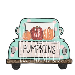 PNG FILE Camion de citrouille De la ferme à la menthe