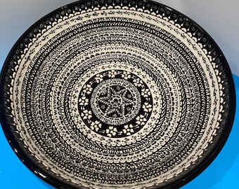 10 inch Large Handmade Salad Bowl, Ceramic Serving Bowl, Nice Decor, Turkish Pottery, Large Fruit Bowl, Housewarming Gift, Gift for Her