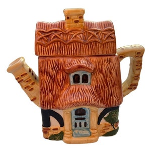 Vintage The Danbury Mint Pots of Fun, Cottage Teapot Coffee Pitcher Jug Cottage, Vintage Kitchen Decor , Housewarming Gifts
