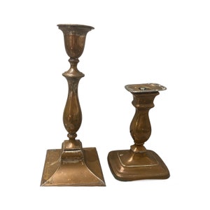 Vintage Couple Brass Candle Holders , Candlestick Holders , Christmas Gifts , Vintage Candlestick Hodlers, Mother&#39;s Day Gifts