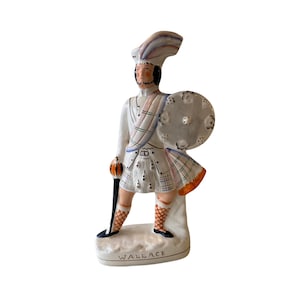 19th Century Staffordshire William Wallace, Victorian Staffordshire Figurine, Staffordshire Pottery , Antique Pottery, Antique Staffordshire