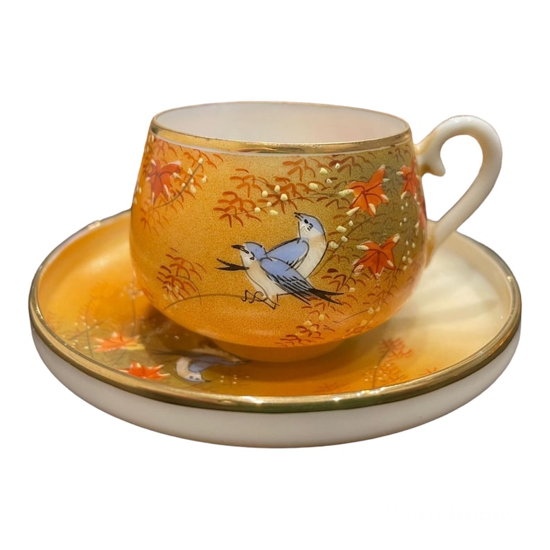 Vintage Japanese Lithophane Tea Set Teapot Sets , Teapot , Creamer and