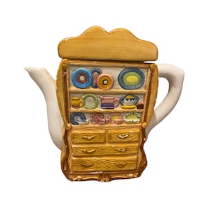 Vintage England Teapot  Ceramic Dresser Vintage Decorative Teapot , Mother's Day Gifts