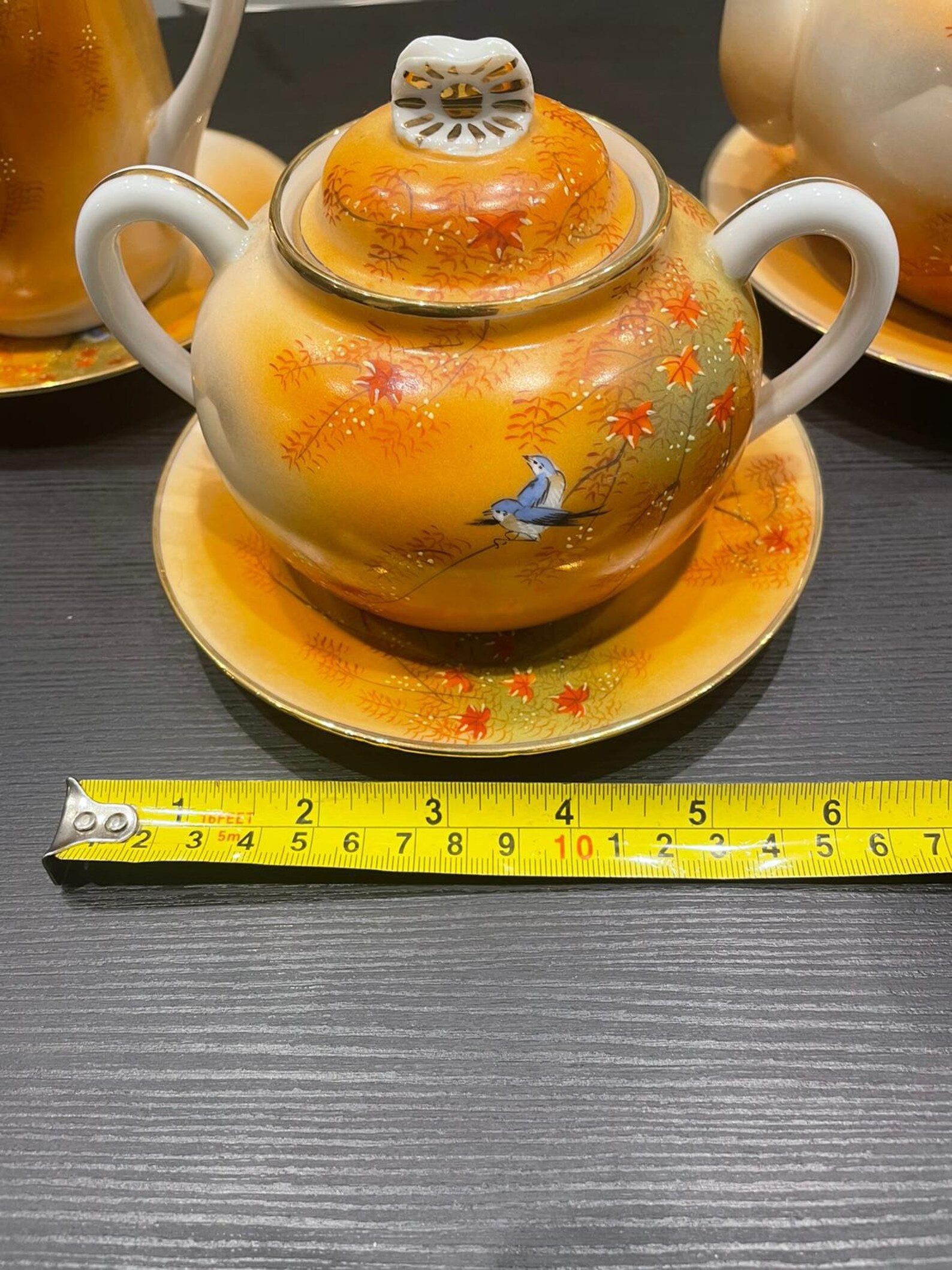 Vintage Large Japanese Lithophane Tea Set Teapot Sets , Teapot