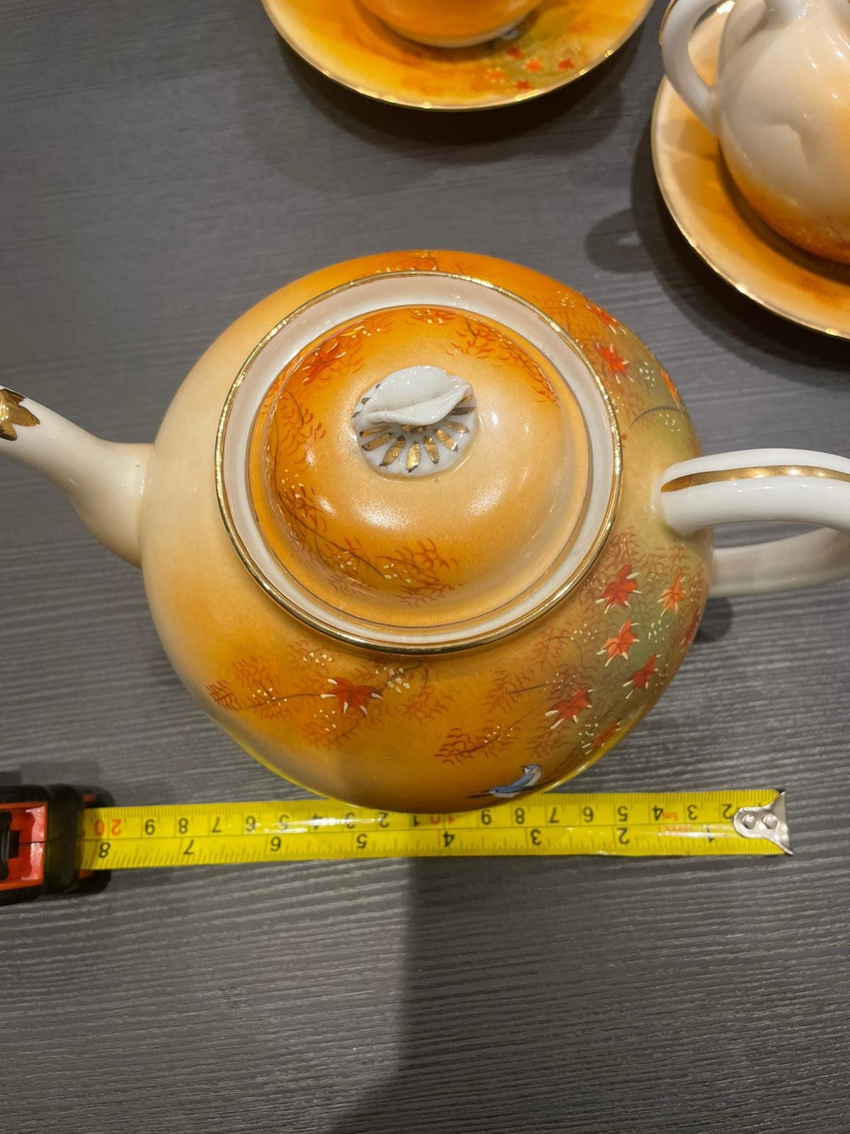 Vintage Large Japanese Lithophane Tea Set Teapot Sets , Teapot