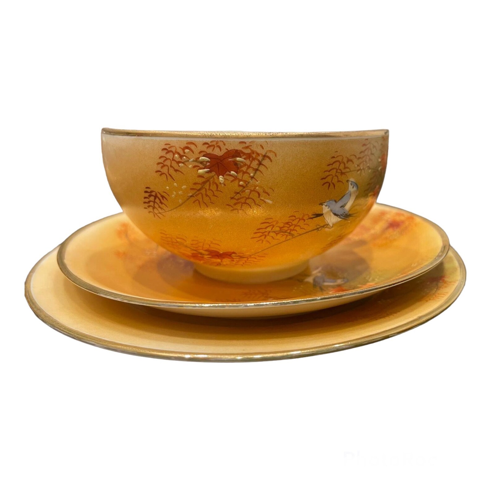 Vintage Large Japanese Lithophane Tea Set Teapot Sets , Teapot