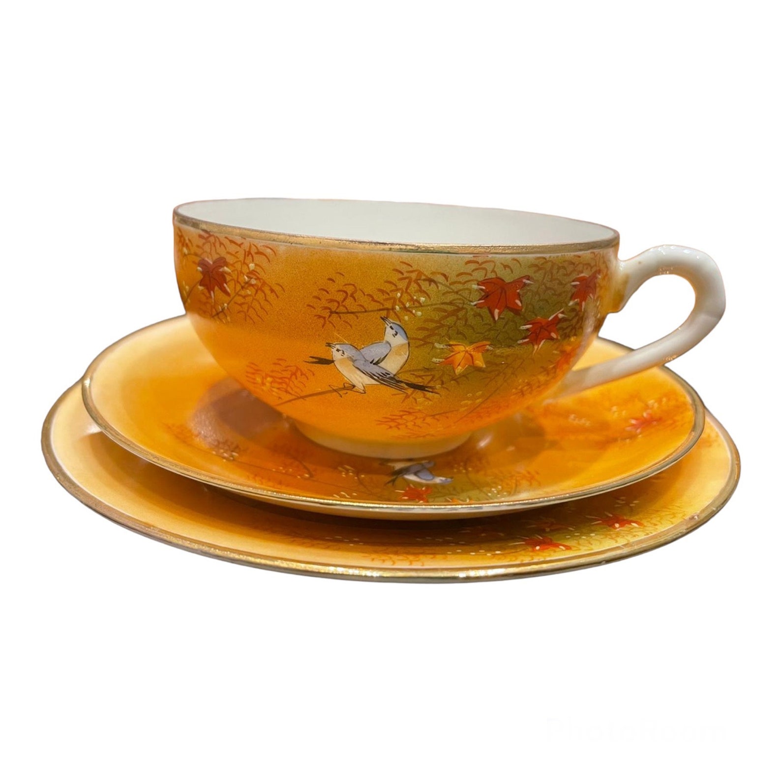 Vintage Large Japanese Lithophane Tea Set Teapot Sets , Teapot