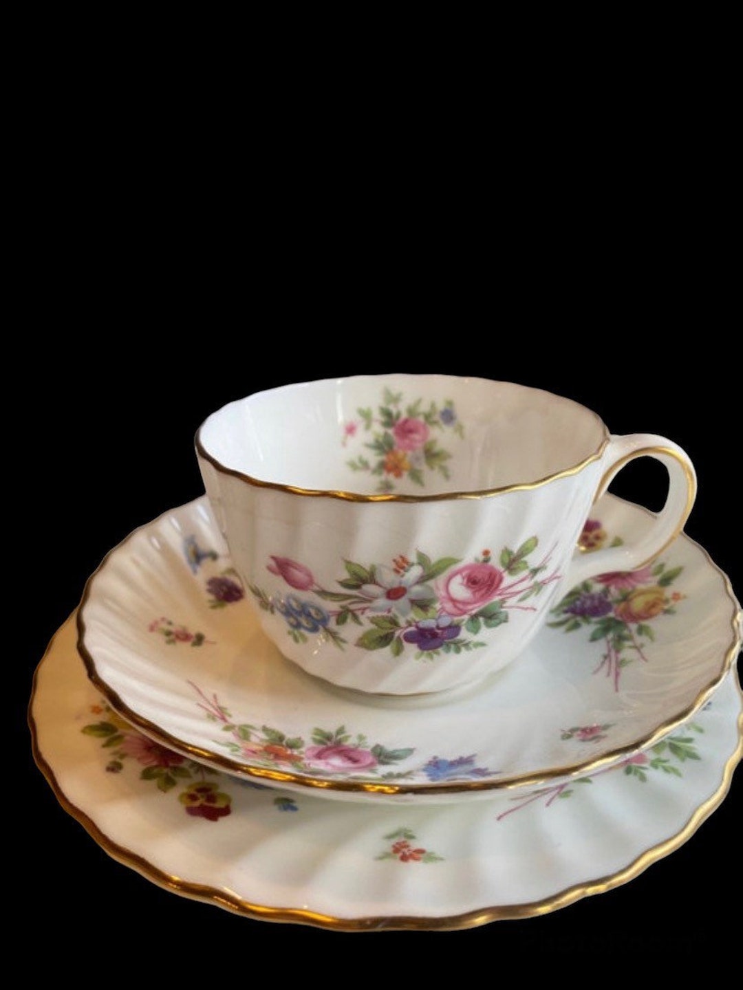 Minton Marlow Teacup , Saucer and Service Tray , Antique Teacups