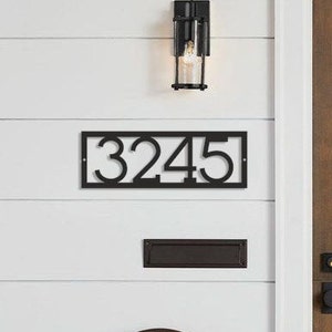 Large House numbers, Modern Address number sign, Metal Address sign, Door number