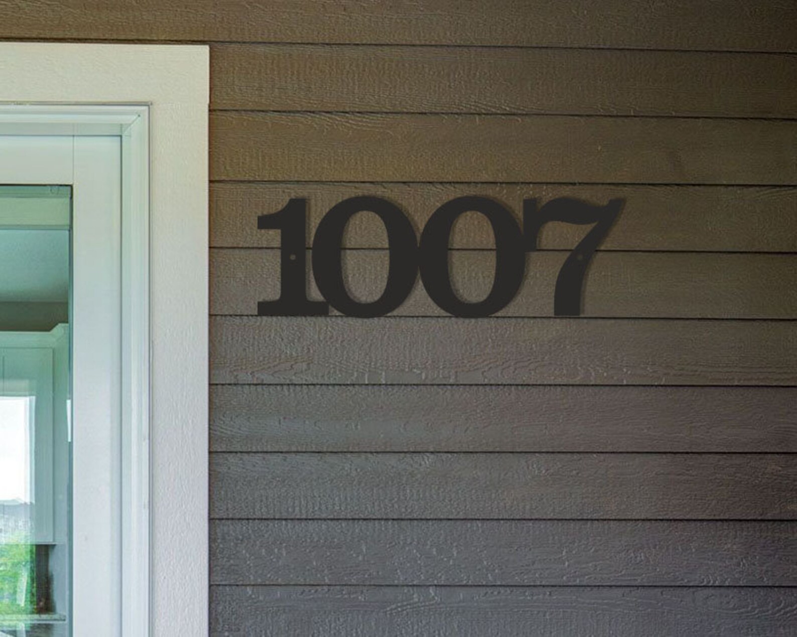 Large House Numbers Horizontal Modern House Number Sign Etsy