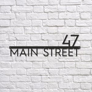 House Numbers Sign Address Number, Large House Numbers Horizontal, Street Name Sign, Metal Address Sign, Custom Metal Sign, Address Plaque