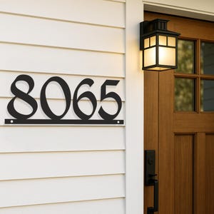 Large House Numbers Modern Address Sign Midcentury Door Number
