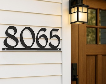 Large House Numbers Modern Address Sign Midcentury Door Number