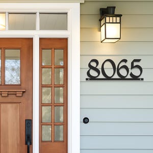 Large House Numbers Modern Address Sign Midcentury Door Number