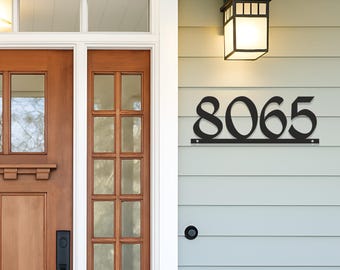 Large House Numbers Midcentury Door Number Modern Address Sign