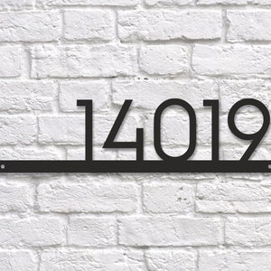 Modern House numbers, House numbers horizontal, Address numbers, Large house numbers